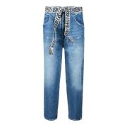 PINKO Denim Jeans med Lyocell Blandning Blue, Dam