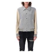 Amiri Bones Wool Blend Jacka Gray, Herr