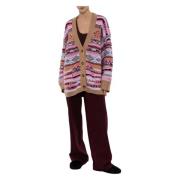 Laneus Cardigan Fantasia Jacquard Multicolor, Dam