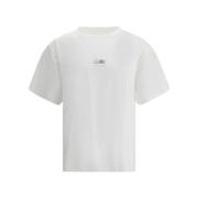 MM6 Maison Margiela Monogram Ribbad T-shirt White, Herr