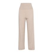 InWear Avslappnad passform Melange byxor Beige, Dam