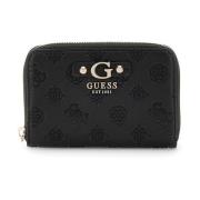 Guess Liten dragkedja plånbok Gerty Slg Svart Black, Dam