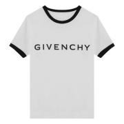 Givenchy Kortärmad rund hals T-shirt White, Dam