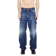 Dsquared2 Lös Carpenter Jeans i Mörkblå Blue, Herr