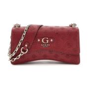 Guess Stilren Axelväska Claret Satin Red, Dam