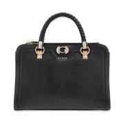 Guess Orlina Society Satchel Väska Svart Black, Dam