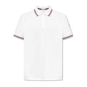 Moncler Polo med logotyp White, Herr