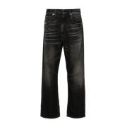 R13 Cuffed X-Bf Jeans Black, Dam