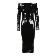 Alexandre Vauthier Elegant Damklänning Polyester Elastan Black, Dam