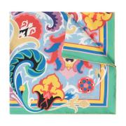 Etro Sidenscarf Multicolor, Dam