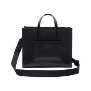 Lacoste Medium Läder Toteväska Chantaco Black, Dam