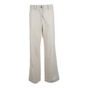 Marella Monokroma Byxor med Polyesterblandning Beige, Dam