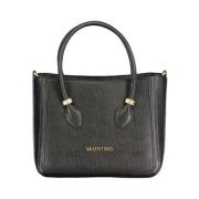 Valentino by Mario Valentino Svart polyeten handväska med axelrem Blac...