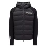 Moncler Snygg Dragkedja Cardigan Black, Herr