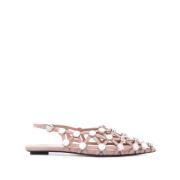 The Attico Ljusrosa Elastiska Slingback Skor Pink, Dam