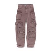 The Attico Cargo Ficka Tobaksbruna Jeans Brown, Dam