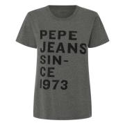 Pepe Jeans Gio T-shirt Gray, Dam