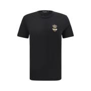 Dolce & Gabbana Broderad Bi Krona T-shirt Black, Herr