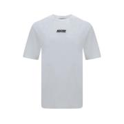 Moschino Bomull Logo Print T-shirt White, Herr