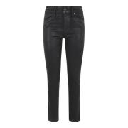 Paige Svart Dimma Slim Fit Jeans Black, Dam