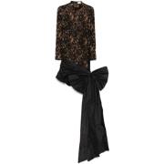 The New Arrivals Ilkyaz Ozel Elegant Svart Sidoklänning Black, Dam