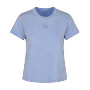 Alexander Wang Essentiell Logotyp T-shirts Blue, Dam