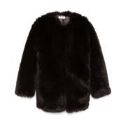 Ernest W. Baker Brun Faux-Fur Vinterrock Brown, Herr