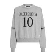 Dolce & Gabbana Grå Tröjor för Män Gray, Herr