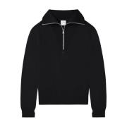 Courrèges Svart Sweatshirt Aw24 Dammode Black, Dam