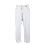 Mauro Grifoni Bomull Elastan Jeans Gray, Dam