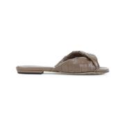 Bottega Veneta Pinecone Platta Sandal Brown, Dam