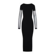 Sportmax Elegant Svart Klänning för Kvinnor Black, Dam