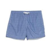 Fedeli Navy Blue Beachwear Dragsko Shorts Blue, Herr