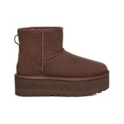 UGG Bruna Mocka Ankelboots Premium Finish Brown, Dam