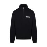 Jacquemus Svart Gros Grain Sweatshirt Black, Herr