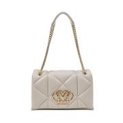 Love Moschino Stilig Polyuretan Handväska för Kvinnor Beige, Dam