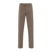 Brunello Cucinelli Premium Bomulls Herrbyxor Monokromt Mönster Brown, ...