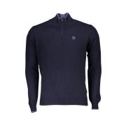 North Sails Bl Plyamid Pullover med Rullkrage Blue, Herr