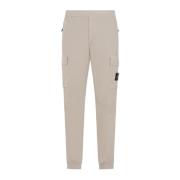 Stone Island Bomulls Cargobyxor i Sand Beige, Herr