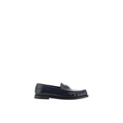 Dolce & Gabbana Dekorerade läderloafers med blockklack Black, Dam