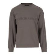 Giorgio Armani Elegant Grå Tröjor Gray, Herr