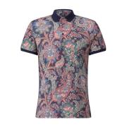 Etro Paisley Mönstrad Pikétröja Multicolor, Herr