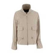 Kiton Stilig jacka med dragsko i midjan Beige, Dam