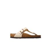 Birkenstock Pärlvita anatomiska flip-flop sandaler White, Dam