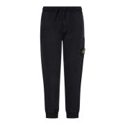 Stone Island Avslappnade Felpa Pantalone Sweatpants Black, Herr