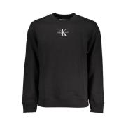 Calvin Klein Elegant Sweatshirt med Långärmad Svart Black, Herr