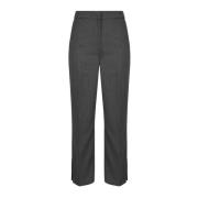 Loulou Studio Regular Fit Ullbyxor med Fickor Gray, Dam