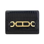 Tom Ford Mini Kalvskinn Axelväska med Kedja Black, Dam