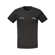 Calvin Klein Svart Bomull T-shirt | Stilren Black, Herr