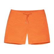 Orlebar Brown Hexagon Orange Bulldog Badshorts Orange, Herr